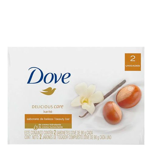 Kit Sabonete Dove Karité e Baunilha 90g 2 Unidades Kit Sabonete Dove Karité e Baunilha 90g 2 Unidades