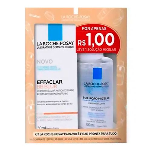 Kit La Roche-Posay Effaclar BB Blur 30ml + Solução Micelar 100ml Kit La Roche-Posay Effaclar BB Blur 30ml + Solução Micelar 100ml