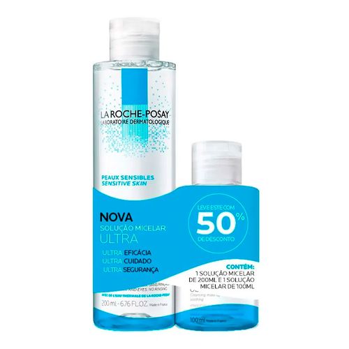 Kit Solução Micelar Ultra La Roche-Posay 200ml + Solução Micelar 100ml