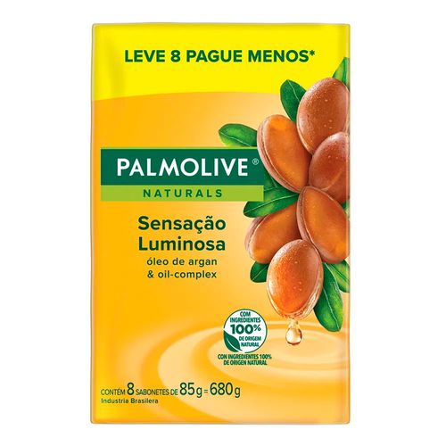 Kit Sabonete em Barra Palmolive Sensação Luminosa 85g 8 Unidades Kit Sabonete em Barra Palmolive Sensação Luminosa 85g 8 Unidades