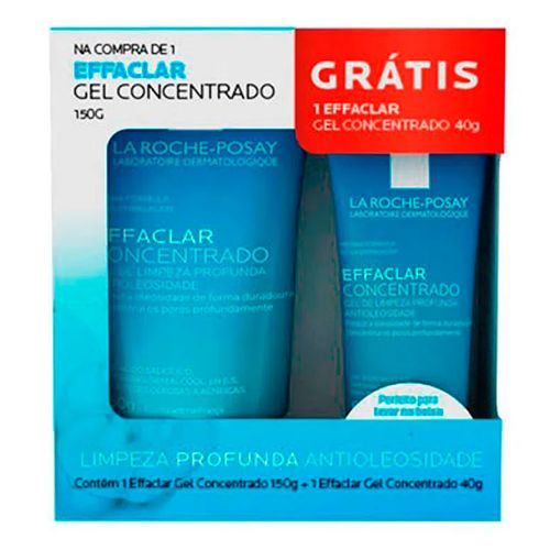 Kit La Roche-Posay Effaclar Concentrado Gel De Limpeza Facial 150g + 40g Kit La Roche-Posay Effaclar Concentrado Gel De Limpeza Facial 150g + 40g