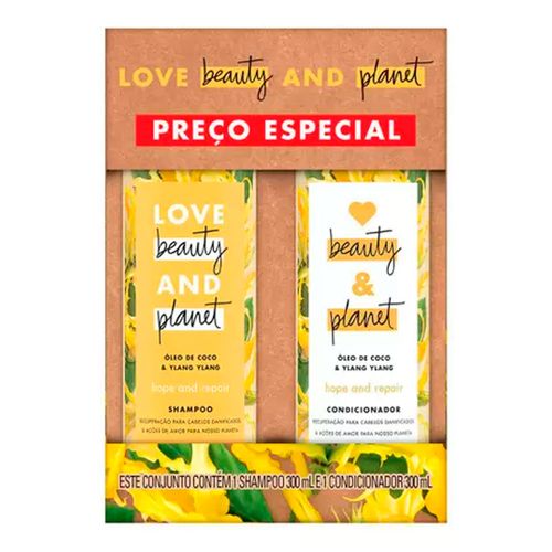 Kit Love Beauty And Planet Óleo de Coco e Ylang Ylang Shampoo 300ml + Condicionador 300ml Kit Love Beauty And Planet Óleo de Coco e Ylang Ylang Shampoo 300ml + Condicionador 300ml