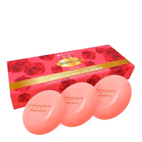 Kit Sabonete em Barra Phytoderm Intense Love 90g 3 Unidades Kit Sabonete em Barra Phytoderm Intense Love 90g 3 Unidades