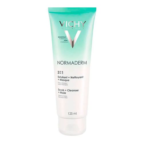Máscara Esfoliante e Gel de Limpeza Vichy Normaderm 3 em 1 125ml Máscara Esfoliante e Gel de Limpeza Vichy Normaderm 3 em 1 125ml