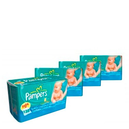 Kit 4 Lencinhos Umedecidos Pampers Regular 384 Unidades Kit 4 Lencinhos Umedecidos Pampers Regular 384 Unidades