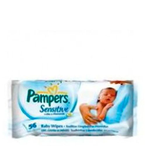 Kit Lencinhos Umedecidos Pampers Sensitive 56 Unidades Kit Lencinhos Umedecidos Pampers Sensitive 56 Unidades