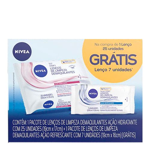 Kit Lenço Facial Nivea Rosa 25 Unidades Grátis Lenço 7 Unidades Kit Lenço Facial Nivea Rosa 25 Unidades Grátis Lenço 7 Unidades