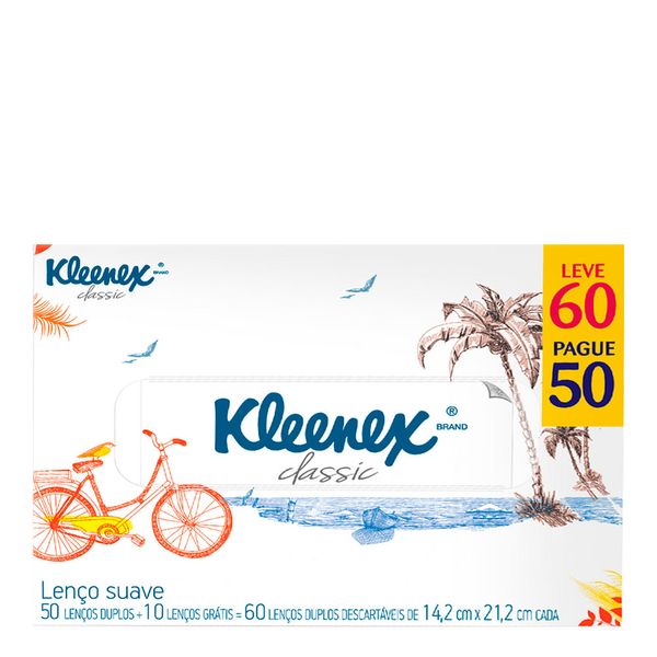 Lenço de Papel Kleenex Box Aromas 50 Folhas