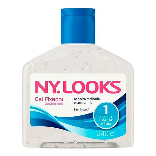 Gel Fixador Ny Looks Média Fixação - 240g Gel Fixador Ny Looks Média Fixação - 240g