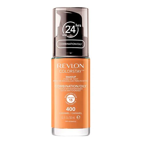 Base Líquida Revlon Colorstay Pump Combination Oily Caramel 400 30ml Base Líquida Revlon Colorstay Pump Combination Oily Caramel 400 30ml
