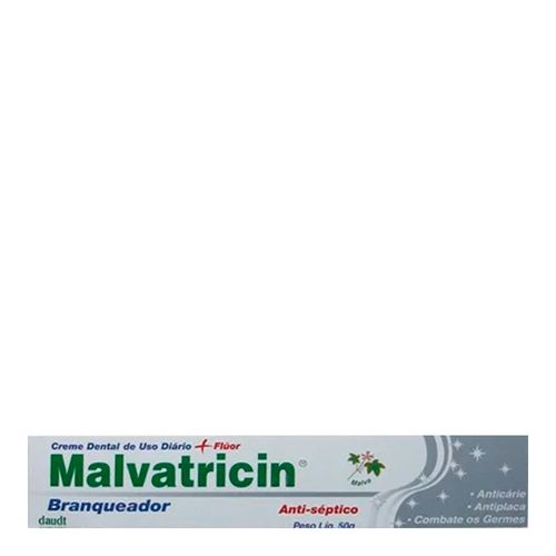 Creme Dental Malvatricin Branqueador 50g Creme Dental Malvatricin Branqueador 50g