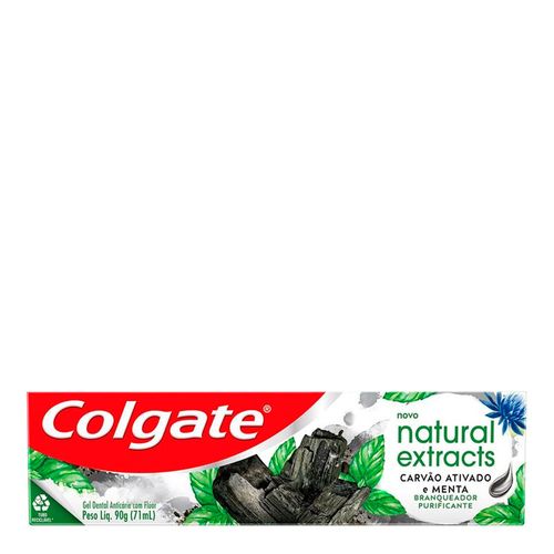 Gel Dental Colgate Natural Extracts Purificante com Carvão Ativado e Menta 90g