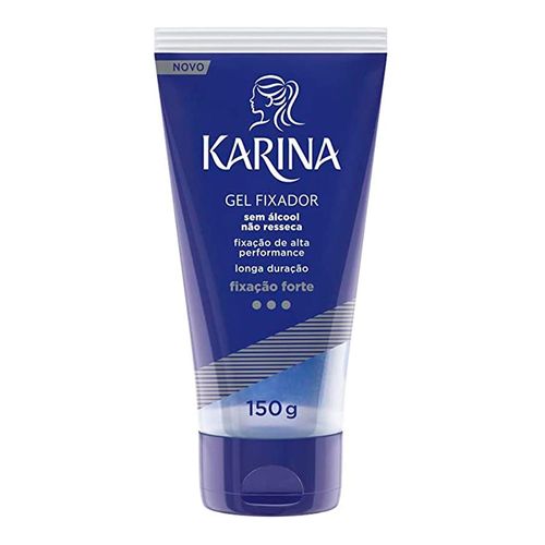 Gel Fixador Karina Fixação Forte Sem Álcool 150g