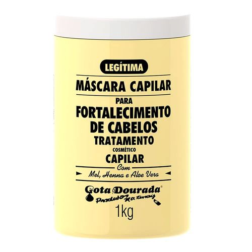 Máscara Capilar Gota Dourada Fortalecimento de Cabelos 1kg Máscara Capilar Gota Dourada Fortalecimento de Cabelos 1kg
