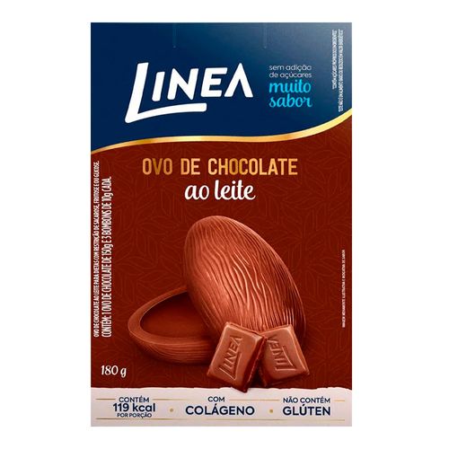 Ovo De Páscoa Linea Ao Leite Zero Açúcar 180g Ovo De Páscoa Linea Ao Leite Zero Açúcar 180g