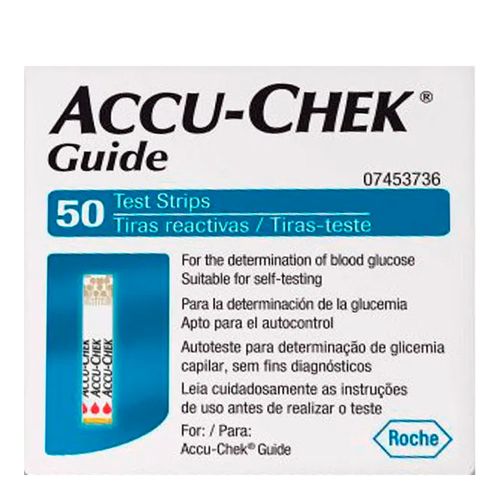 Tiras para Controle de Glicemia Accu-Chek Guide Test Strips 50 Unidades Tiras para Controle de Glicemia Accu-Chek Guide Test Strips 50 Unidades