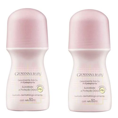 Desodorante Giovanna Baby Roll On Rosa 50ml 2 Unidades Desodorante Giovanna Baby Roll On Rosa 50ml 2 Unidades