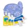 Kit Acessórios Délavé + Lenços Umedecidos + Sabonete Líquido + Óleo Suave + Loção Hidratante Bebê Tradicional - Classic For Baby Bags & Granado