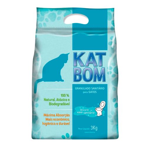 Granulado Katbom para Gatos Original - 3kg Granulado Katbom para Gatos Original - 3kg