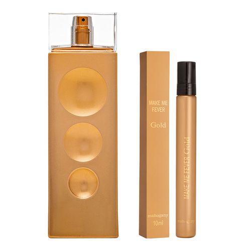 Fragrância Make me Fever Gold 100 ml + Miniatura da Fragrância 10 ml Fragrância Make me Fever Gold 100 ml + Miniatura da Fragrância 10 ml
