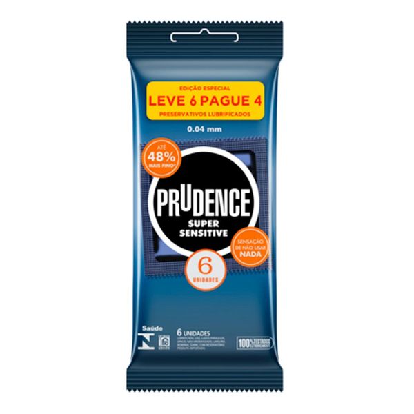 Preservativo Prudence Super Sensitive 6 Unidades