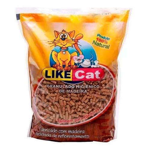 Granulado Higiênico de Madeira Like Cat Granulado Higiênico de Madeira Like Cat