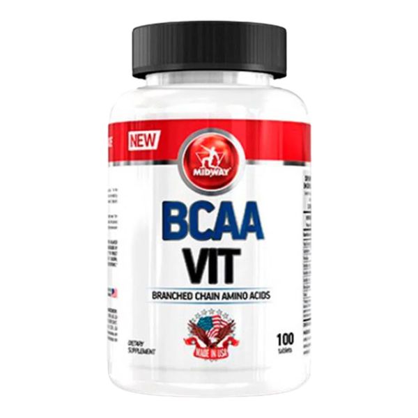 BCAA Midway Vit Com 100 Comprimidos
