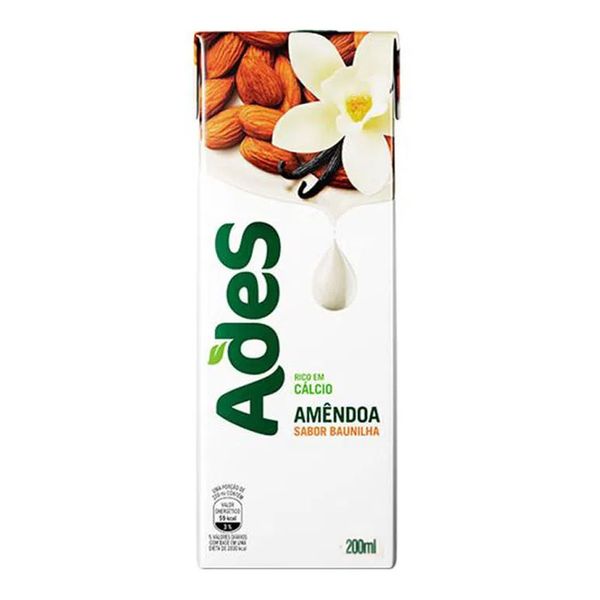 Bebida Ades Amêndoa Sabor Baunilha 200ml