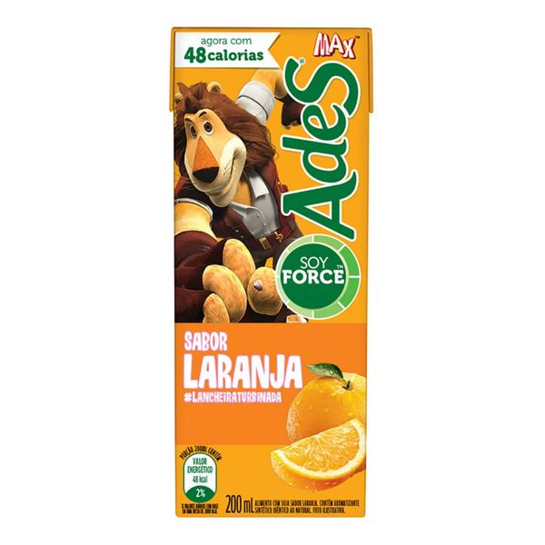 Bebida com Soja Ades Sabor Laranja 200ml