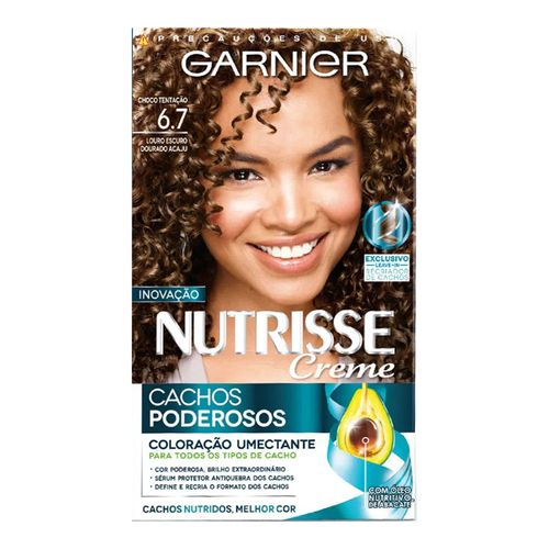 Coloração Nutrisse Cachos Poderosos 6.7 Choco Tentação Coloração Nutrisse Cachos Poderosos 6.7 Choco Tentação