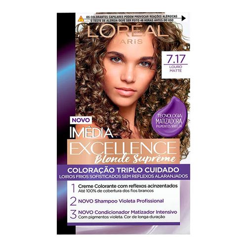 Coloração Permanente Imédia Blondes Supreme 7.17 1 Unidade Coloração Permanente Imédia Blondes Supreme 7.17 1 Unidade