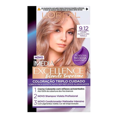 Coloração Permanente Imédia Blondes Supreme 9.12 1 Unidade