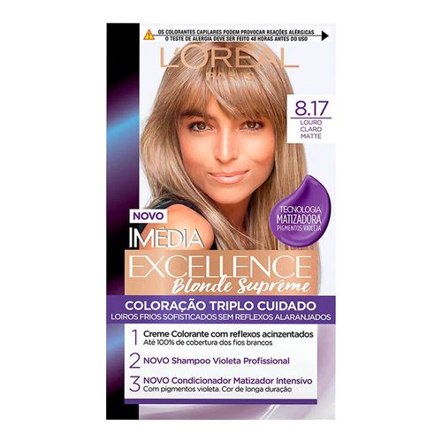 Coloração Permantete Imédia Blondes Supreme 8.17 1 Unidade Coloração Permantete Imédia Blondes Supreme 8.17 1 Unidade