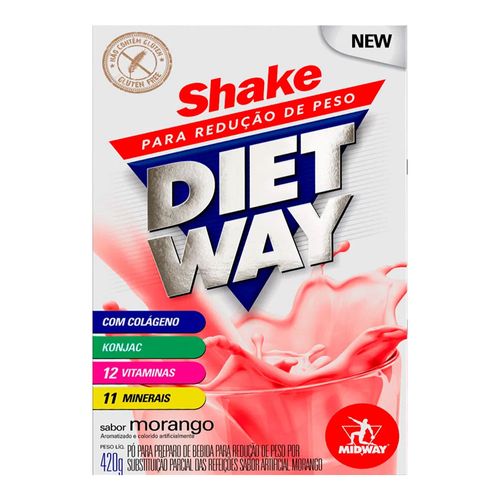 Diet Way Midway Morango 420g Diet Way Midway Morango 420g