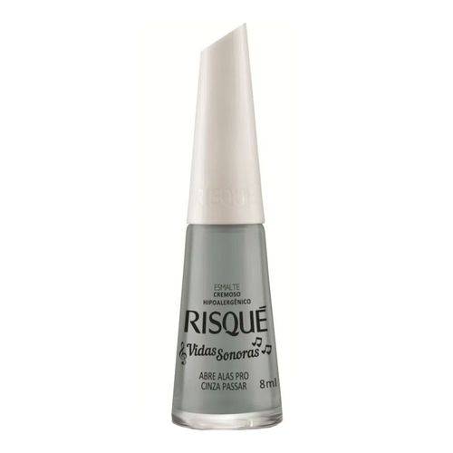 Esmalte Cremoso Risqué Vidas Sonoras Abre Alas pro Cinza Passar 8ml Esmalte Cremoso Risqué Vidas Sonoras Abre Alas pro Cinza Passar 8ml