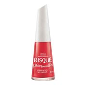 Esmalte Cremoso Risqué Vidas Sonoras Vermelho Sol Meu Iaiá Ioiô 8ml