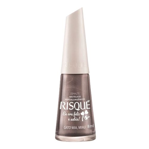 Esmalte Metálico Risqué Gato Miau, Miau 8ml Esmalte Metálico Risqué Gato Miau, Miau 8ml