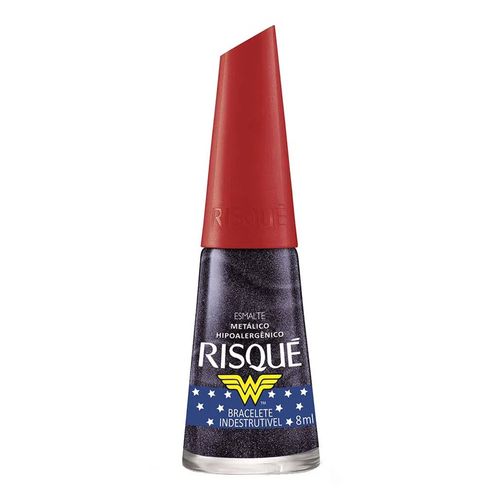 Esmalte Metálico Risqué Mulher Maravilha Bracelete Indestrutível 8ml Esmalte Metálico Risqué Mulher Maravilha Bracelete Indestrutível 8ml