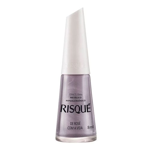 Esmalte Metálico Risqué Rosé com a Vida 8ml Esmalte Metálico Risqué Rosé com a Vida 8ml