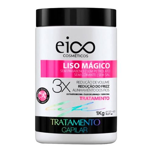 Máscara De Tratamento Capilar Eico Life Liso Magico 1kg Máscara De Tratamento Capilar Eico Life Liso Magico 1kg