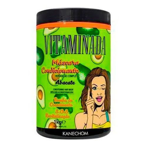 Máscara De Tratamento Kanechom Vitaminada Abacate 1kg Máscara De Tratamento Kanechom Vitaminada Abacate 1kg