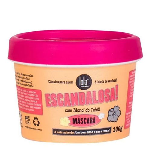Máscara de Tratamento Lola Cosmetics Escandalosa 100g Máscara de Tratamento Lola Cosmetics Escandalosa 100g