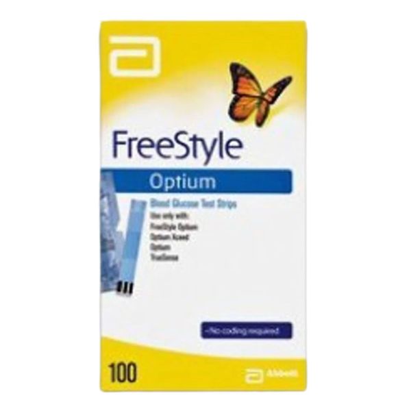 Freestyle Optium 100 Tiras Abbott + 25 Tiras Grátis