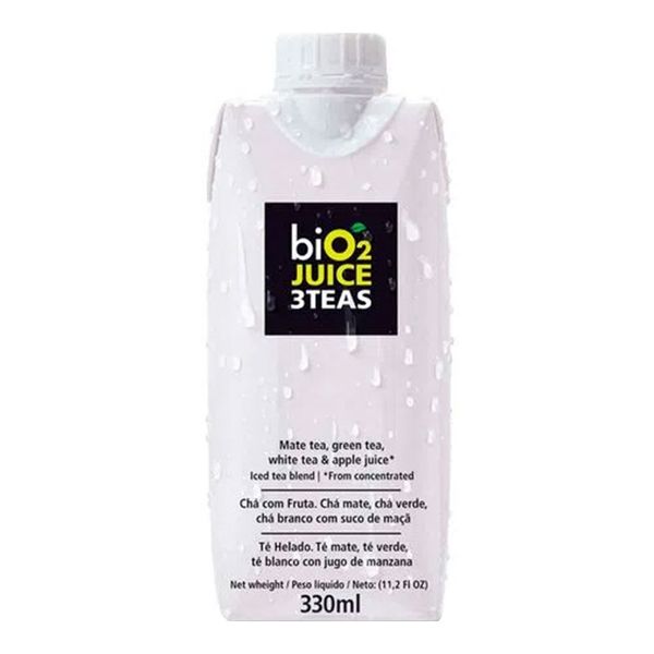 Chá com Fruta biO2 Juice 3 Teas 330ml