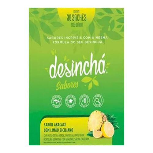 Chá Desinchá Abacaxi com Limão Siciliano 30 Sachês Chá Desinchá Abacaxi com Limão Siciliano 30 Sachês