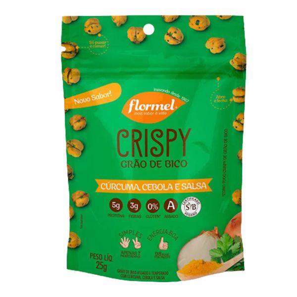 Snack Flormel Crispy Curcuma Cebola e Salsa 25g