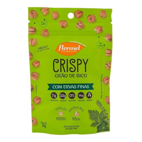 Snack Flormel Crispy Grão de Bico com Ervas Finas 30g