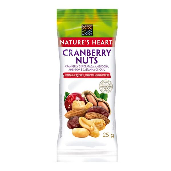 Snack Nature's Heart Cranberry Nuts 25g