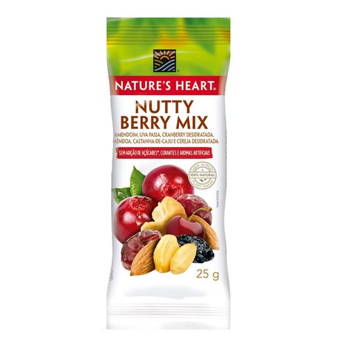 Snack Nature's Heart Nutty Berry Mix 25g Snack Nature's Heart Nutty Berry Mix 25g