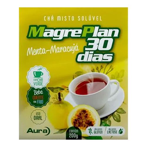 Chá Misto Plus Magreplan 30 Dias Menta-Maracujá 200g Chá Misto Plus Magreplan 30 Dias Menta-Maracujá 200g